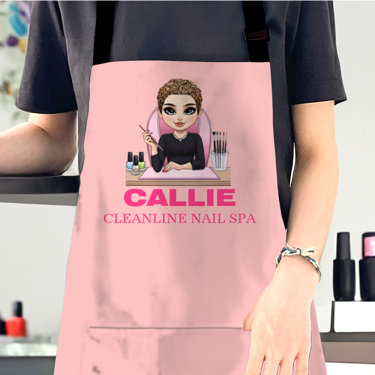 Tablier De Spa Réglable Et Sécurisé Pour Salon De Coiffure, Esthéticienne Ou Soin Des Onges