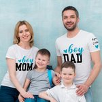 Personalized Love Heart Boy Girl Mama Dad T-shirt Sweatshirt Hoodie with 1-6 Names Multicolor Available Holiday Birthday Gift for Family