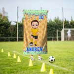 Personalisierte Eiscreme Cartoon schnell trocken überdimensioniert Strand Handtuch mit Namen Sommer Essentials Strand Party Geburtstag Geschenk für Baseball Fußball-Liebhaber