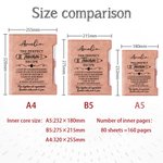 Personalized Perfect Teacher Recipe Leather Refillable Binder Notebook and Pen Set with Name Birthday Teacher's Day Appreciation Gift for Teacher