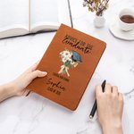 Personalisierte Geburt Blumenstrauß Graduation Cap A5 Notebook mit Schulnamen und Jahr Klasse von 2025 Studie Schreibwaren Graduierung Geschenk für Absolventen