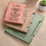 Personalized Perfect Teacher Recipe Leather Refillable Binder Notebook and Pen Set with Name Birthday Teacher's Day Appreciation Gift for Teacher