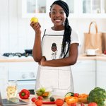 Gepersonaliseerd Geboortebloem Cartoon Kookkarakter Verstelbaar Schort met Naam en Zakken Verjaardag Moederdag Cadeau voor Mamma Oma Kookliefhebber