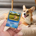 Carta TCG divertente personalizzata con foto e custodia protettiva gioco di carte collezionabile regalo per coppie bambini e amanti degli animali