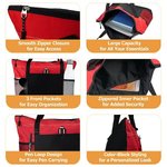 Personalisierte Mädchen Junge Mama Love Pattern große Tragetasche mit Namen und Mesh-Taschen Muttertag Geburtstagsgeschenk für Mutter Oma