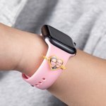 Personalisierte Rechteck Oval Herz Hund Pfote Foto Watch Band Charme Smartwatch Zubehör Geburtstag Jahrestag Geschenk für Sie Ihn