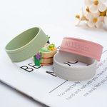 Personalized Multicolor Food-grade Silicone Heat-insulated Bottle Sleeve Cover with Engraved Name Set of 2 Back to School Birthday Gift for Baby Kid