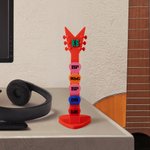Personalized Guitar Headstock 3D Name Guitar Pick Rack Pick Storage Home Decoration Birthday Gift for Music Lovers