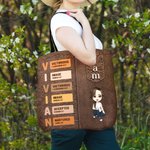 Personalized Bible God Says I Am Cartoon Character Tote Bag with Name Hope and Faith Encouraging Christian Gift for Women