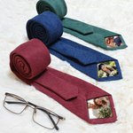 Cravatta personalizzata con foto e nome sulla scatola regalo elegante regalo ideale per anniversario matrimonio e compleanno per marito per papà
