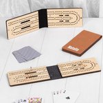Personalized Portable Magnetic Folding Felt Cribbage Board with Metal Pegs Travel Outdoor Game Birthday Gift for Family Friends
