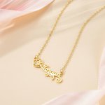 Personalisierte Geburt Blume Name Halskette Zierliche Schmuck Geburtstag Valentinstag Jahrestag Geschenk für Frauen