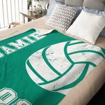 Personalisierte Multicolor Basketball Fußball weiche Wurfdecke mit Nummer Name Home Decor Team Zubehör Spiel Tag Geburtstagsgeschenk für Ball Sportliebhaber