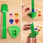 Personalized Guitar Headstock 3D Name Guitar Pick Rack Pick Storage Home Decoration Birthday Gift for Music Lovers
