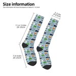 Personalized Golf Theme Soft Breathable Socks with Name Father's Day Birthday Gift for Golf Players