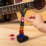 Personalized Guitar Headstock 3D Name Guitar Pick Rack Pick Storage Home Decoration Birthday Gift for Music Lovers