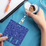 Personalisierte Herz Haustier Foto Acryl einziehbare Badge Reel mit Badge Buddy Geburtstag Vet Tech Zubehör Geschenk für Tierarzt Tierliebhaber