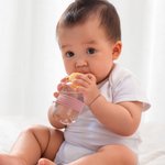 Personalized Multicolor Food-grade Silicone Heat-insulated Bottle Sleeve Cover with Engraved Name Set of 2 Back to School Birthday Gift for Baby Kid