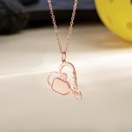 Personalizado Dainty Badminton Tenis de Mesa Pickleball Corazón Nombre Collar Mujer Joyería Regalo de cumpleaños para los amantes del deporte
