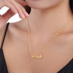 Personalisierte Geburt Blume Name Halskette Zierliche Schmuck Geburtstag Valentinstag Jahrestag Geschenk für Frauen