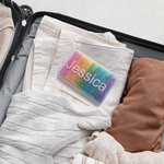 Personalized Portable Rainbow-colored Weekly Pill Organizer Box with Name Travel Accessory Get Well Soon Birthday Gift for Family Friends