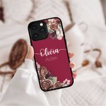 Henkilökohtainen Vintage Floral Boho Puhelin asia iPhone nimellä Syntymäpäivä Äitienpäivä lahja hänelle