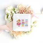 Personalisierte Cartoon Mom Holding Baby Bibel Vers Keramik Trinket Schmuck Schale mit Namen Home Decor Geburtstag Muttertag Geschenk für Mama Frauen