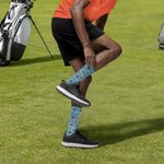 Personalized Golf Theme Soft Breathable Socks with Name Father's Day Birthday Gift for Golf Players