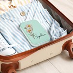 Personalized Birth Flower LED Three-color Makeup Mirror with Name Travel Essential Anniversary Birthday Gift for Women Girls Bridesmaids