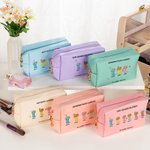 Personalized Our Grandest Adventure 2-6 Boots Floral Garden PU Leather Makeup Bag with Names Mother's Day Birthday Gift for Mom Grandma