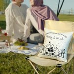 Personalisierte Home Is Where We Park It Campervan Throw Kissenbezug mit Namen Home Dekoration Jahrestag Geburtstag Geschenk für Outdoor-Abenteuer-Liebhaber