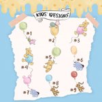 Personalized Cartoon Classic Winnie the Pooh Balloon Lawn 30 oz Stainless Steel Cup Mother's Day Birthday Gift for Grandma Mother