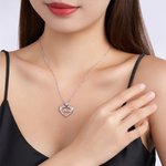 Personalisierte Mom Herz Birthstone Halskette Zierliche Schmuck Jahrestag Muttertag Geburtstag Geschenk für Mama Oma