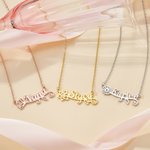 Personalisierte Geburt Blume Name Halskette Zierliche Schmuck Geburtstag Valentinstag Jahrestag Geschenk für Frauen