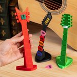 Personalized Guitar Headstock 3D Name Guitar Pick Rack Pick Storage Home Decoration Birthday Gift for Music Lovers