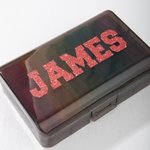 Personalized Portable Rainbow-colored Weekly Pill Organizer Box with Name Travel Accessory Get Well Soon Birthday Gift for Family Friends