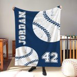 Personalisierte Multicolor Basketball Fußball weiche Wurfdecke mit Nummer Name Home Decor Team Zubehör Spiel Tag Geburtstagsgeschenk für Ball Sportliebhaber