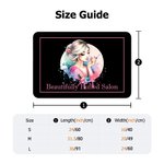 Zerbino personalizzato con testo per l'inaugurazione di un salone di bellezza, per le onicotecniche e le appassionate di nail art.