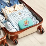 Personalised Musical Notes Cartoon Character Leather Jewellery Box with Name Portable Travel Essential Birthday Gift for Music Lovers