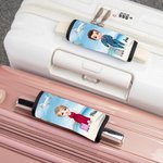 Personalized Vacation Cartoon Character Luggage Handle Wrap with Name Set of 2 Travel Accessories Birthday Gift for Family Travel Lovers
