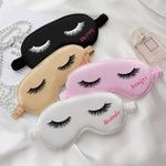 Masque de cils en soie pour dormir avec pochette Cadeau d'anniversaire et d'enterrement de vie de jeune fille pour femme