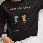 Sweat personnalisé Our Gardest Adventure Floral Boots Adult Sweatshirt with Title and 1-6 Names Mother's Day Birthday Gift for Mom Grandma