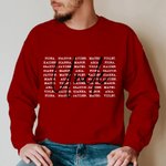 Personalized Multicolor 1-20 Names Soft Crewneck T-shirt Sweatshirt with Title Father's Day Birthday Gift for Dad Grandpa
