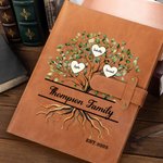Henkilökohtainen Family Tree of Life A5 Nahka Notebook kansi 2-20 nimet ja säilytys tasku Travel Essentials Syntymäpäivä lahja perheelle