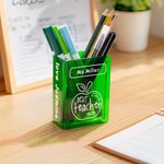 Libro personalizzato con portapenne dal design a mela per l'insegnante