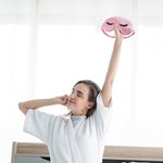 Masque de cils en soie pour dormir avec pochette Cadeau d'anniversaire et d'enterrement de vie de jeune fille pour femme