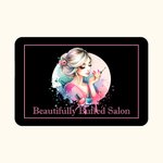 Zerbino personalizzato con testo per l'inaugurazione di un salone di bellezza, per le onicotecniche e le appassionate di nail art.