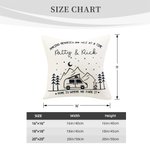 Personalisierte Home Is Where We Park It Campervan Throw Kissenbezug mit Namen Home Dekoration Jahrestag Geburtstag Geschenk für Outdoor-Abenteuer-Liebhaber