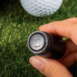 Personalisierte Geburt Blume Initial Name Golf Ball Stempel mit Metall Storage Box Muttertag Geburtstag Geschenk für Frauen Golfer Golfliebhaber