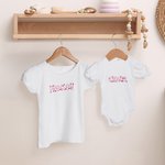 Personalizado Amor Corazón Bordado Nombre 100% Algodón Bebé Body Niño Camiseta Cumpleaños Aniversario Regalo para Niñas Niños